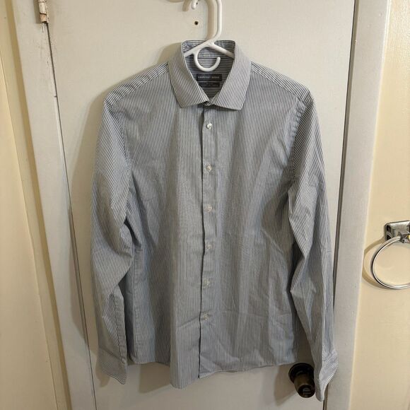 Geoffrey Beene Other - Men's Geoffrey Beene Slim Fit Flex Collar - Stretch Striped Dress Shirt M